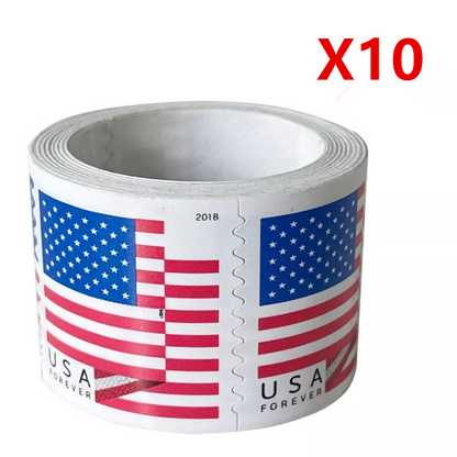 U.S. Flag 2018 10 Rolls