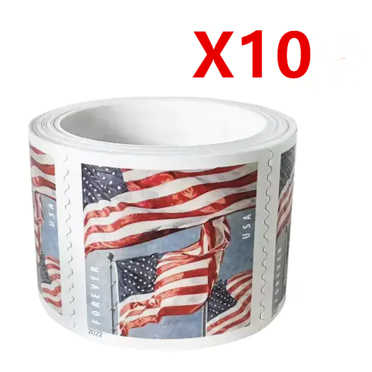 U.S. Flag 2022 10 Rolls