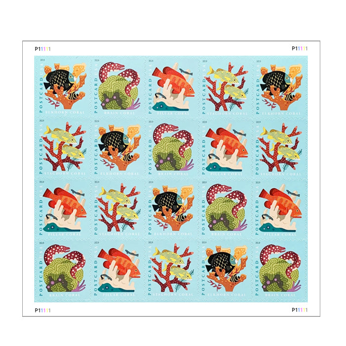 Coral Reefs Stamps (Postcard Stamp)