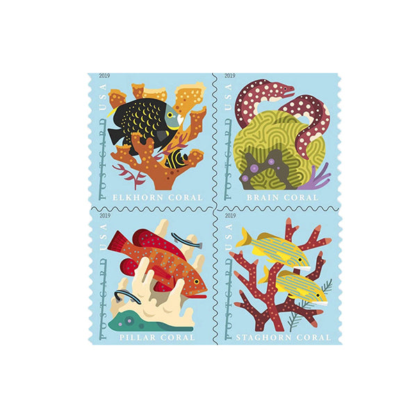 Coral Reefs Stamps (Postcard Stamp)